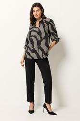 M&Co Grey & Black Animal Print Shirt 2