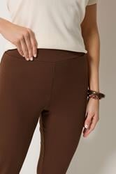 LTS Tall Chocolate Brown Slim Leg Trousers | Long Tall Sally 4