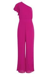 STAR Mono fucsia de pernera ancha con flor decorativa