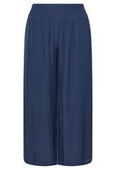 EVANS Curve Navy Blue Wide Leg Trouser