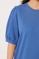 YOURS Plus Size Blue Balloon Sleeve Dress | Yours Clothing 4