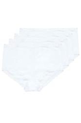 YOURSET 4 PACK Curve White Lace Trim High Waisted Shorts