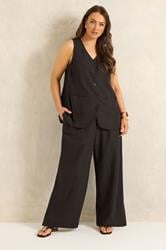 EVANS Plus Size Chocolate Brown Linen Waistcoat | Evans 2