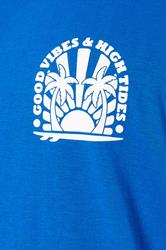 BadRhino Big & Tall Blue Extra Long Good Vibes Vest Top | BadRhino 8