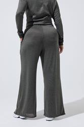 LIMITED COLLECTION Plus Size Charcoal Grey Wide Leg Trousers | Yours Clothing 2