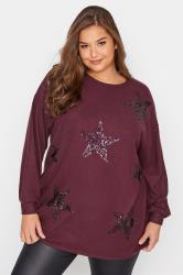 purple sequin jumper