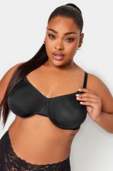 Rosme Womens Unpadded Bra with Molded Cups, Collection Powerlace, Size 32D  Black at  Women's Clothing store