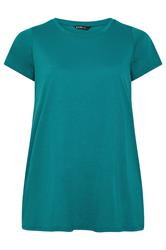 YOURS 2 PACK Plus Size Green & Pink Short Sleeve Core T-Shirts | Yours Clothing 9