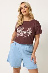 YOURS Plus Size Blue Denim Shorts | Yours Clothing 3