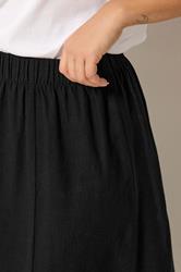 M&Co Petite Black Linen Maxi Skirt | M&Co 4