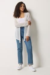 M&Co White Textured Lightweight Cardigan | M&Co 1