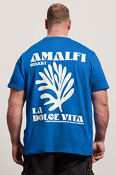 BadRhino Big & Tall Blue Amalfi Coast Graphic T-Shirt | BadRhino 6