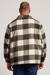 BadRhino Big & Tall Brown Checked Shacket | BadRhino 2