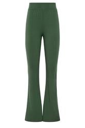 LTS Tall Women's Olive Green Side Stripe Cotton Flared Leggings | Long Tall Sally 4