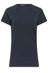 LTS Tall Women's Navy Blue Ribbed T-Shirt | Long Tall Sally 1