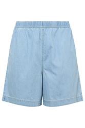 YOURS Curve Blue Denim Shorts