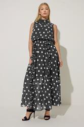 STAR Black Polka Dot Maxi Dress | StarByJM 3