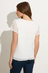 M&Co White Floral Lace V-Neck Top | M&Co 4
