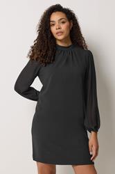 M&Co Black Belted Tunic Dress | M&Co 1