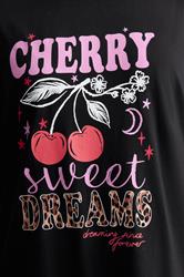 YOURS Plus Size 'Cherry Sweet Dreams' Sleep tee Nightdress | Yours Clothing 4