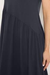 LTS Tall Women's Navy Blue Asymmetric Cotton Maxi Dress | Long Tall Sally 4