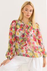 STAR Pink Floral Frill Blouse | StarByJM 3