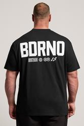 BDRNO Premium Big & Tall Black Logo T-Shirt | BadRhino 4