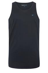 BadRhino Big & Tall 5 Pack Grey/Green/White/Navy/Black Extra Long Plain Vest Top | BadRhino 9