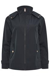 M&Co Navy Blue Short Mac Coat
