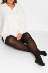 Yours Curve Plus Size 2 PACK100 Denier Tights