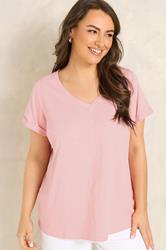EVANS ESSENTIAL 3 Pack Black & Berry T-Shirts | Evans 1