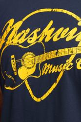 BadRhino Big & Tall Navy Blue Nashville Graphic T-Shirt | BadRhino 4