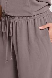 YOURS Plus Size Light Purple Cropped Twill Culottes | Yours Clothing 4