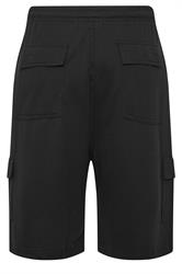 KAM Big & Tall Black Jersey Cargo Shorts | BadRhino 4