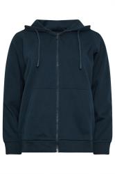M&Co Sweat à capuche zippé essentiel bleu marine
