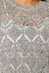 YOURS Plus Size Natural Brown Crochet Knitted Jumper | Yours Clothing 4