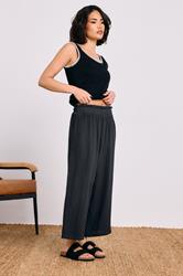 PixieGirl Petite Women's Black Acid Wash Cropped Trousers | PixieGirl 3