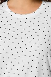 YOURS Plus Size Polka Dot Short Sleeve Top | Yours Clothing 4