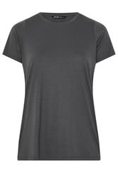 YOURS Plus Size Stone Grey Core T-Shirt | Yours Clothing 5