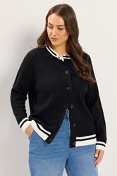 YOURS Plus Size Black Long Sleeve Knitted Cardigan | Yours Clothing 3