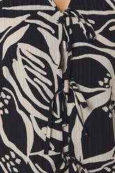 YOURS Plus Size Black Floral Tie Front Vest Top | Yours Clothing 4