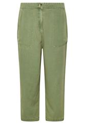 M&Co Green Cropped Carpenter Trousers | M&Co 5