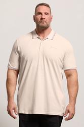 Ben Sherman Big & Tall Lake Blue Signature Pique Polo Shirt | BadRhino 3