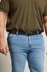 BadRhino Black Plain Leather Belt | BadRhino 3