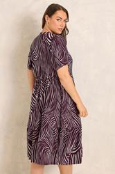 EVANS Plus Size Berry Red Button Through Dress | Evans 2