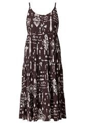 YOURS Plus Size Brown Tiered Maxi Dress | Yours Clothing 5