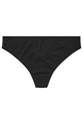 YOURSET 5 PACK Plus Size Black Candy Cane Thongs | Yours Clothing 2