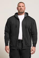 KAM Black Zip Through Hoodie | BadRhino 3