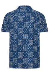 JACK & JONES Big & Tall Navy Blue Resort Shirt | BadRhino 4