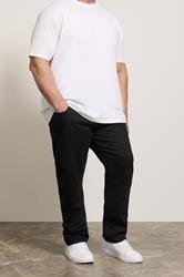 BadRhino Big & Tall Black Elasticated Waist Stretch Jeans | BadRhino 1